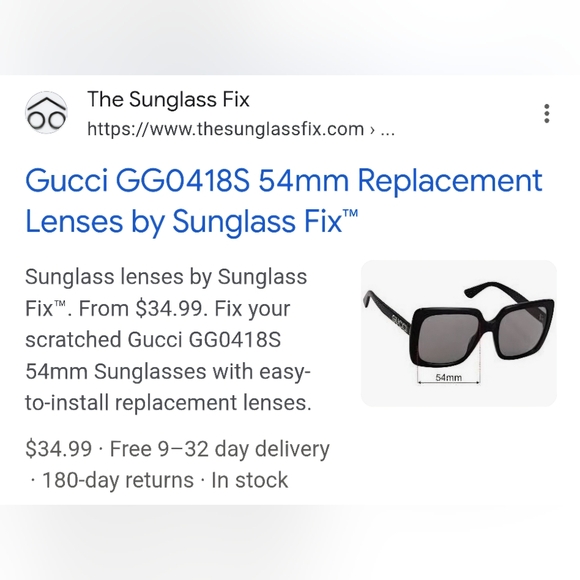 Gucci GG0418s Crystal Embellished Sunglasses Retail $550 - Picture 14 of 14